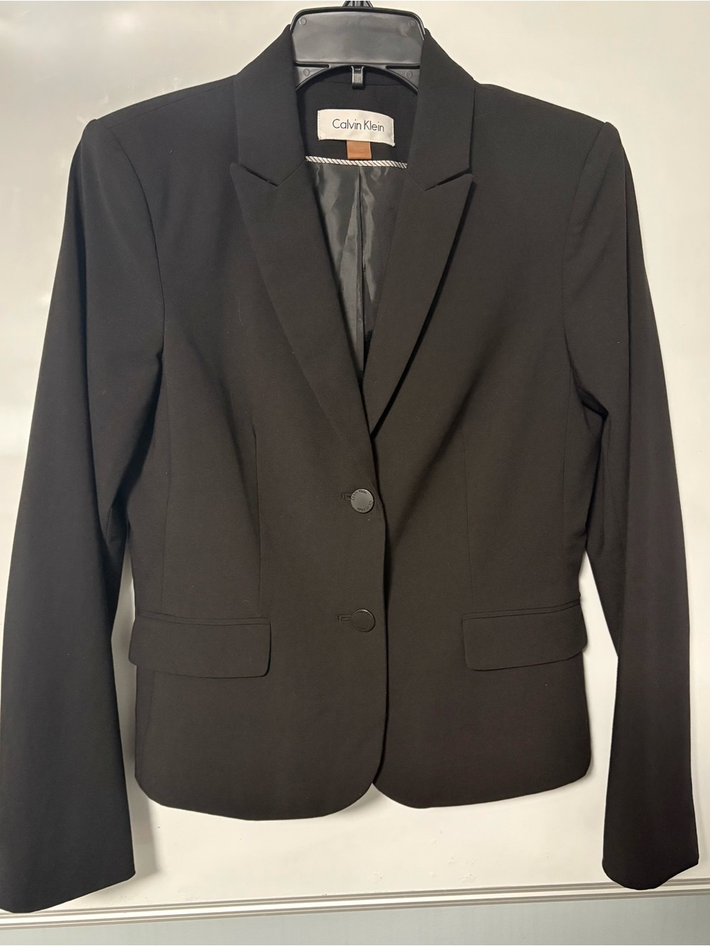 Calvin Klein Black Single-Breasted Women's Blazer